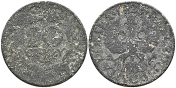 ПОЛЬША 20 ГРОШЕЙ 1923 w, ГЕРМАНСКАЯ ОККУПАЦИЯ, ВТОРАЯ МИРОВАЯ ВОЙНА KM 37 цинк 36-947