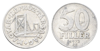 Венгрия 50 филлеров 1972 KM 574 алюминий 4705-1118