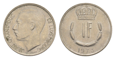 Люксембург 1 франк 1973 Герцог Жан (1964-1999) KM 55 медно-никель 4158-1062