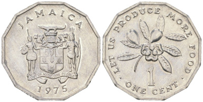 Ямайка 1 цент 1975 ФАО KM 64 алюминий aUNC 4585-232