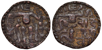 Цейлон  1197-1200 королева Лилавати (Lilavati) Mitchainer NIS 837 ff. медь 1531-221