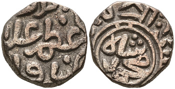 Индия 2 гани 1308 (AH711) Делийский Султанат, Alu ed-din Muhammad Shab II (1295-1315) Goron/Goenka D 233, Mitchiner 2569 биллон 192-767