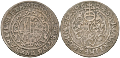 Саксония 1/24 талера 1624 Иоанн Георг I (1615-1656), Альбертинская Линия KM 71, Cl/Kahnt 214 серебро 4584-934