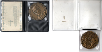 Нидерланды медаль "Бернард Липпе-Бистерфельдский - президент Всемирного фонда дикой природы" 1986 слон - один из символов WWF , в оригинальной упаковке, с сертификатом бронза 3-6-6-32