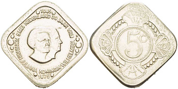 НИДЕРЛАНДЫ ЖЕТОН 1975 30 ЛЕТ ПОБЕДЫ, 8 МАЯ 1945, КОРОЛЕВА ВИЛЬГЕЛЬМИНА И КОРОЛЕВА ЮЛИАНА медно-никель 217-355