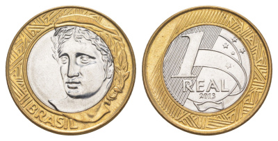 Бразилия 1 реал 2013 KM 652a биметалл UNC 4646-143