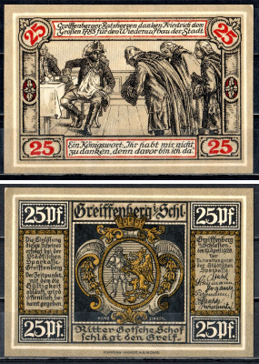 Грайффенберг (Силезия) 25 пфеннигов 1920 7556-37-1-1