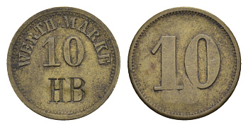 Верт 10 пфеннигов ND цинк 4528-525