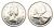 Канада 25 центов 1964 Елизавета II (1952-2022), олень KM 52 серебро BU 413-4044