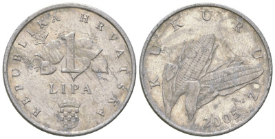 Хорватия 1 липа 2005 нечетный год KM 3 алюминий    4124-136