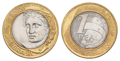 Бразилия 1 реал 2011 KM 652a биметалл UNC 4646-134