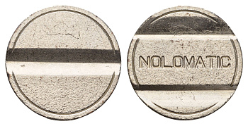 Италия жетон для музыкального автомата диаметр 25 мм, вес 4,8 гр никель 4670-655