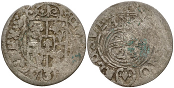 Польша, Эльбинг 3 полкера (3 полторака - 1 крейцер) 1630 Густав II Адольф (1621-1632) Kop 9602-9607 серебро 4160-235