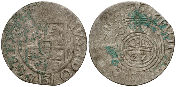 Польша, Эльбинг 3 полкера (3 полторака - 1 крейцер) 163s Густав II Адольф (1621-1632) Kop 9602-9607 серебро 4160-238