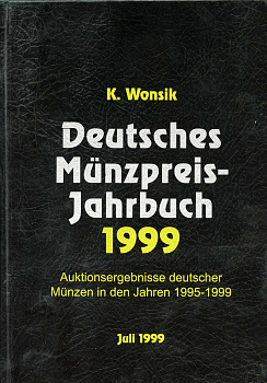 К. Вонзик (K. Wonsik) Muenzpreis Jahrbuch 1999 Цены на монеты Германии за 1999 год 00-01-16-21