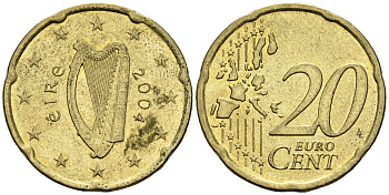 Ирландия 20 евроцентов 2004 KM 36 нордик 4148-544