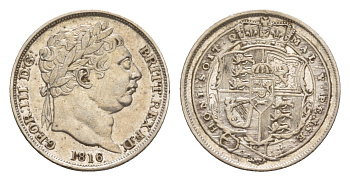 Великобритания, Сомерсет, Бристоль 1 шиллинг 1816 Георг III (1760-1820) KM 666, Spink 3790 серебро 1519-615