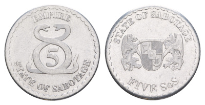 Государства Саботаж (Финляндия) 5 сос 2003 алюминий UNC 1520-643