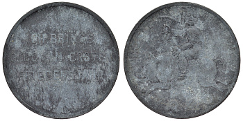 Австрия жетон 1946 удачи в первом году свободы, ребенок с грибом на свинье цинк 4121-152