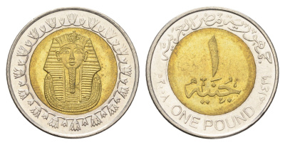 Египет 1 фунт 2008 сфинкс KM 940a биметалл 4660-1041