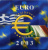 Бельгия евронабор из 12 монет + 2 жетонА 2003 президентство в евросоюзе, 12 монет по 1 евро всех стран еврозоны, Греция 1.1.2003 - 30.06.2003, Италия 1.07.2003 - 31.12.2003    UNC биметалл 5-4-5-27