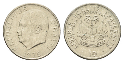 Гаити 10 сантимов 1975 ФАО KM 120 медно-никель UNC 4657-1223