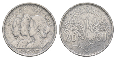 Южный Вьетнам 20 су 1953 KM 2 алюминий 4159-654