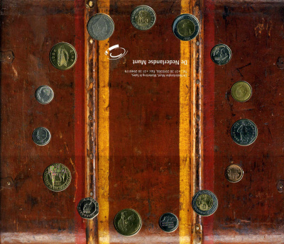 Европа буклет из 15 монет ND монеты объединенной Европы    UNC  14-01-03-05