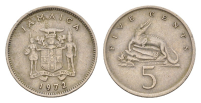 Ямайка 5 центов 1972 KM 46 медно-никель 4649-1028