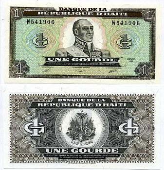Гаити 1 гурд 1989 Pick 253 a бумага UNC (пресс) 00-00