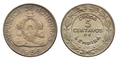 Гондурас 5 сентаво 1956 KM 72.1 медно-никель 4668-762