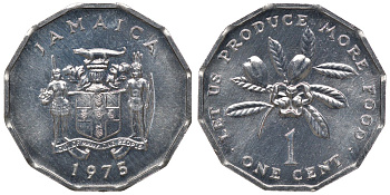 Ямайка 1 цент 1975 FAO KM 64 алюминий UNC M54-09