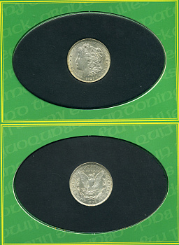 США 1 доллар 1921 Морган доллар, буклет KM 110 серебро 1181-2-11