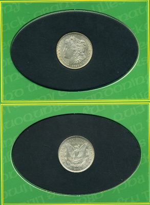 США 1 доллар 1921 Морган доллар, буклет KM 110 серебро 00-00