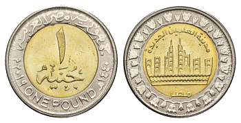 Египет 1 фунт 2019 Город Эль-Аламейн KM 1039 биметалл UNC 4652-1246