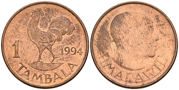 Малави 1 тамбала 1994 KM 7a сталь плакированная медью 4174-1047