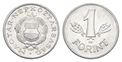 Венгрия 1 форинт 1989 BP KM 575 алюминий aUNC 4665-211