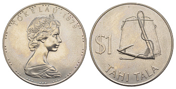 Токелау 1 доллар 1979 год-тип KM 2 медно-никель BU 5010-1214