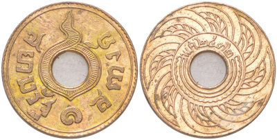 Таиланд 1 сатанг 1929 BE 2472, Рама VII (1925-1932) Y 35 бронза 4141-334