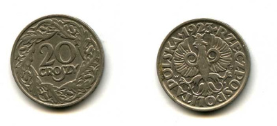 ПОЛЬША 20 ГРОШЕЙ 1923 29-441