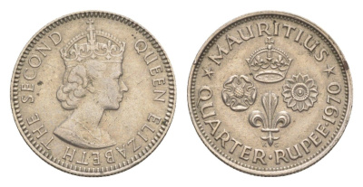 Маврикий 1/4 рупии 1970 KM 36 медно-никель 4150-1247
