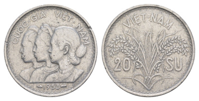 Южный Вьетнам 20 су 1953 KM 2 алюминий 4159-442