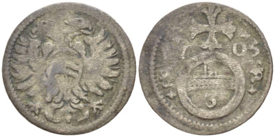 АВСТРИЯ 3 ПФЕННИГА 1705 ЖОЗЕФ I (1705-1711) KM 120 серебро 4532-1241