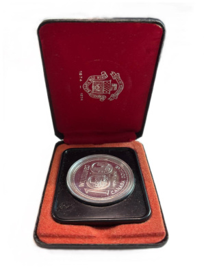 Канада 1 доллар 1974 100 лет городу Виннипег, в оригинальной коробке KM 88a серебро BU 8-2-05-33