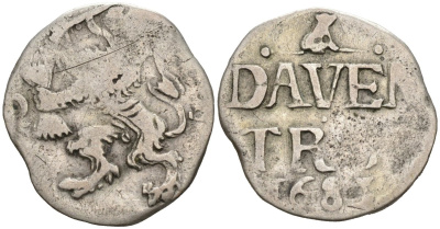 Девентер (Deventer), Нидерланды 2 стивера 1683 KM 77 серебро 1528-333