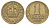 Югославия 1 динар 1938 год-тип KM 19 алюминиевая бронза 4697-1053