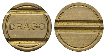 Великобритания жетон Drago диаметр 24 мм, вес 5,7 гр латунь 4670-622