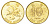 Гонконг 10 центов 1998 KM 66 сталь плакированная латунью UNC 4701-151