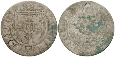 Польша 3 полкера (3 полторака - 1 крейцер) ND (1620-1627) Сигизмунд III Ваза (1587-1632) KM 41 серебро 4158-1117