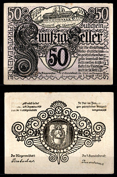 Австрия, Санкт-Файт-им-Понгау 50 геллеров 1920 Jaksc/Pick JPR0945a-50 бумага 2193-39-1-1